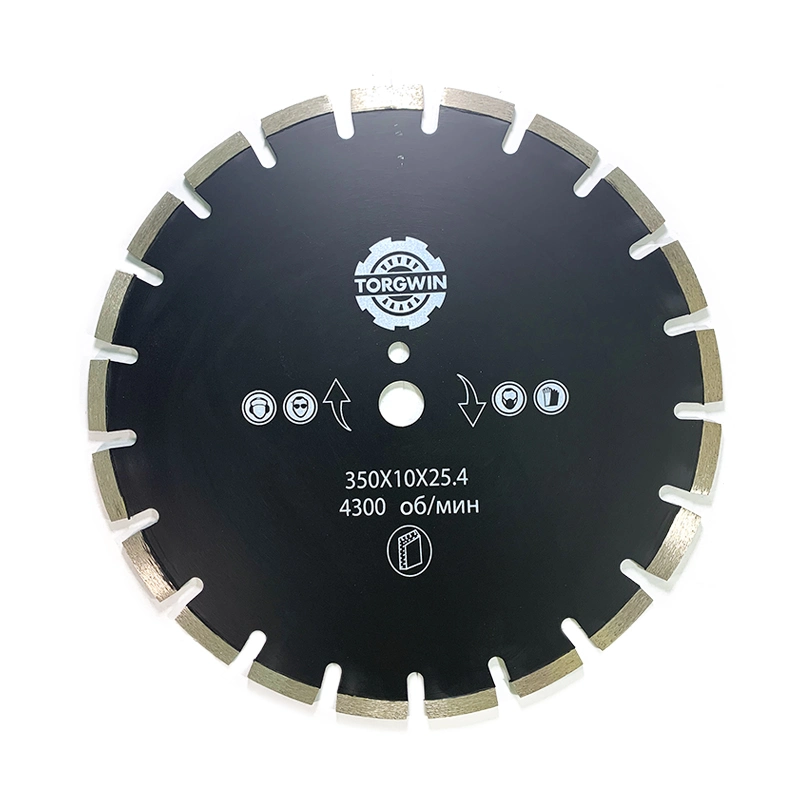 Asphalt Diamond Saw Blade 350*10*25.4mm for Cutting Asphalt, Green Concrete