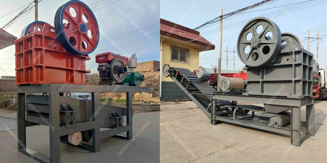 Good Performance Small Scale PE Diesel Engine Industrial Asphalt Cobble Granite Gold Mining Quarry Limestone Ore Rock Stone Jaw Crusher Machine Price