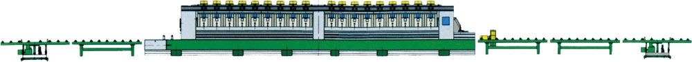 Stone Marble Line Polishing Machine for Slabs of Marble, Quantize or Other Natural Stone or Artificial Stone in Stone Cutting Machine