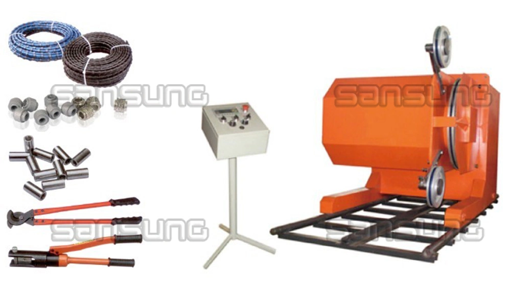 55kw/75HP Diamond Wire Saw Cutting Machine for Granite and Marble Stone Quarry Mining